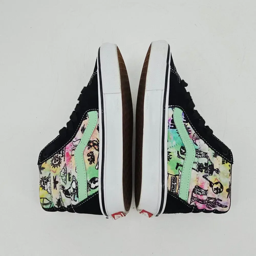Vans Skate Sk8-Hi Shroom Doom Black Green Skate Sneaker Men's 5 fits Women's 7 - Picture 5 of 10